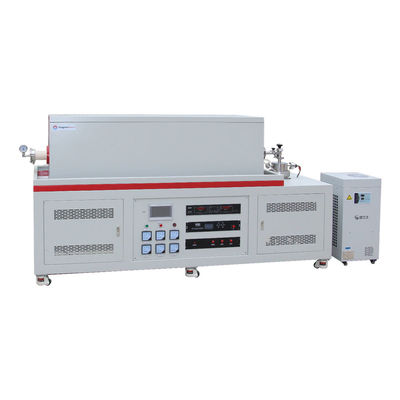 1700C High Vacuum Three Zone Tube Furnace CVD Tube Furnace với các sườn làm mát bằng nước