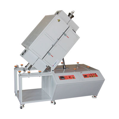 1200C Lò nung ống xoay thẳng đứng lớn với ống kim loại OD300mm