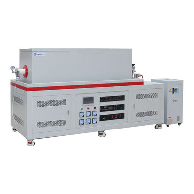 1700C CVD lò ống chân không 3 vùng với máy trộn khí MFC và đơn vị bơm phân tử